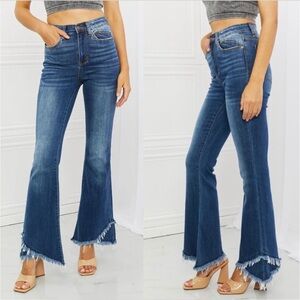Judy Blue High Rise Flare Tulip Hem Jean